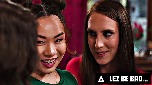 LEZ BE BAD - Kimmy Kimm's Vibrators Trick Caught Besties Leana Lovings & Cadence Lux's Attention