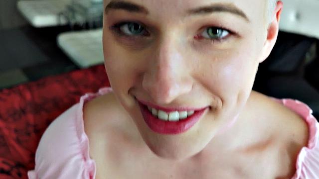 Stepteenie gives blowjob and takes taboo dick from behind