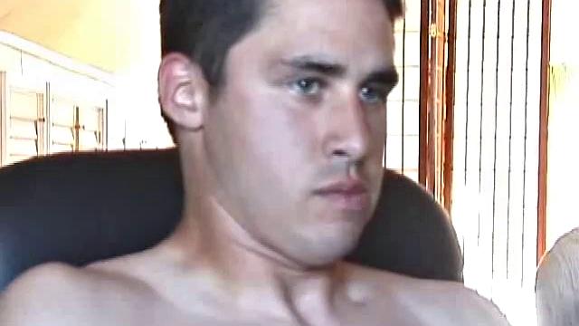 Mark Summit sits in front of the tube, watching a porn video, and begins jerking off to a chix flick. After stroking with determination, and edging himself a few times, Mark's cock erupts with a sizable cum load.