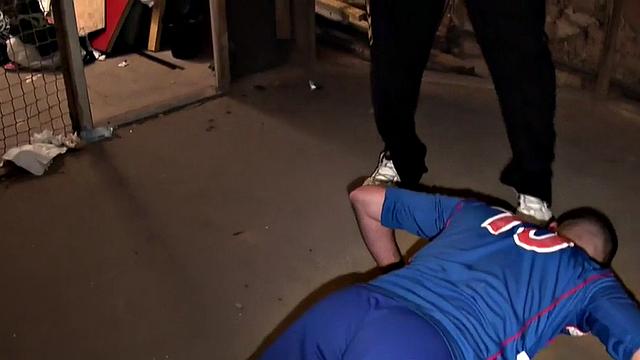 Amateur sportive stud assfucked by jock in the basement