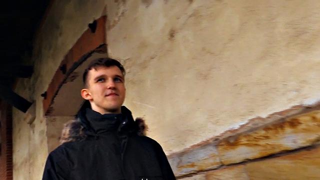 Pulled euro sucks cock before anal pounding in POV