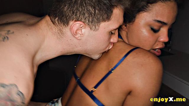 Horny brown-haired Selva wanted breakfast but got dirty in the kitchen. Enjoy red-hot porn!