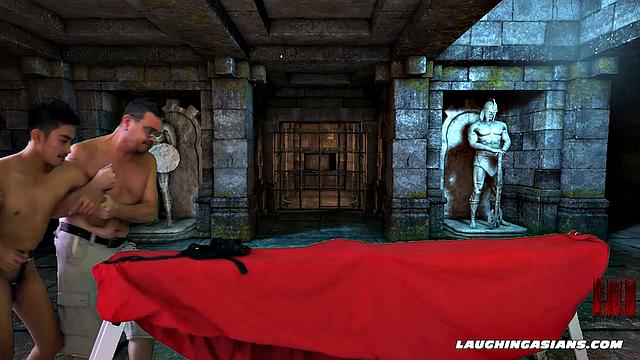 Nathan Tickled in Dungeon