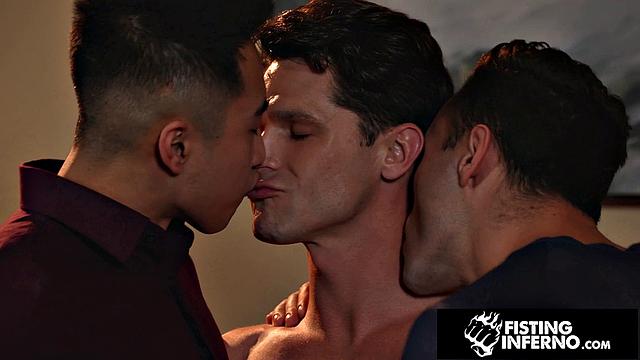 Muscly Asian Fisted By BF While Jock Shoots - FistingInferno