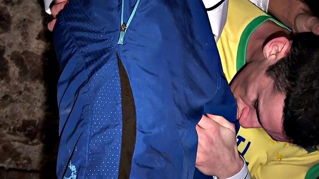 Assfingering top fucks bottom after cocksucking