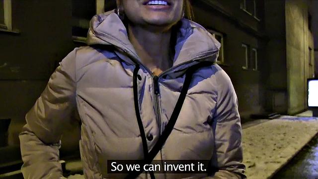 Hot Czech babe fucks in garage