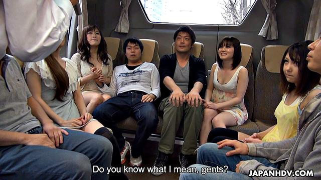 Hikaru Ayami, Mitsuka Koizumi, Mitsuki and Chiharu fucked on touristic tour