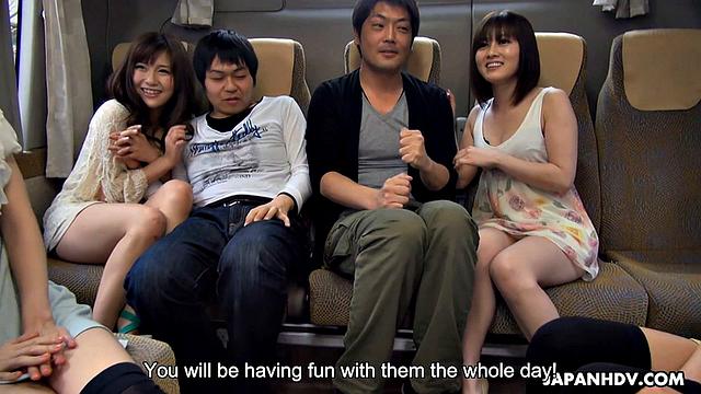 Hikaru Ayami, Mitsuka Koizumi, Mitsuki and Chiharu fucked on touristic tour