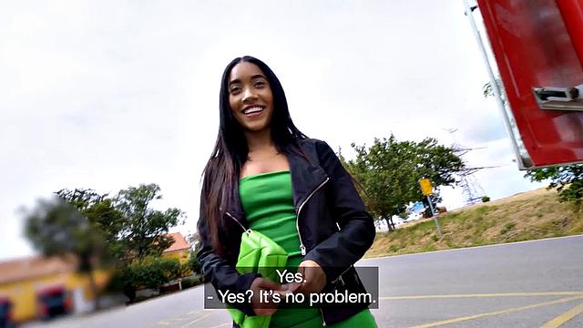 Picked up babe POV fucked outside after casting