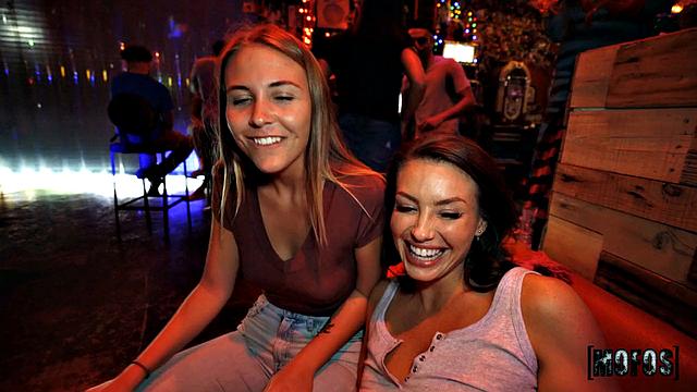 The Brunette Banged at the Bar