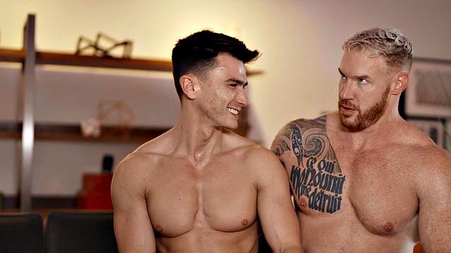 Cockriding jock smashed by big cock in tight anal hole