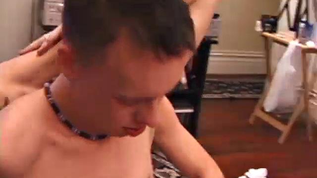 In this hot foursome, it's fun to watch two side-by-side blow jobs. Everyone gets a taste of the other's cock, before Roar fucks Torque.