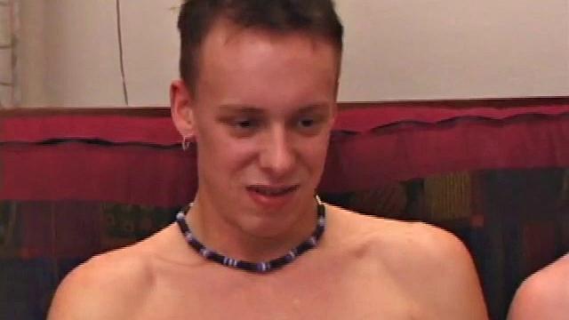 In this hot foursome, it's fun to watch two side-by-side blow jobs. Everyone gets a taste of the other's cock, before Roar fucks Torque.