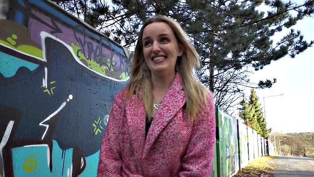 Picked up big booty babe sucks cock and gets pussynailed