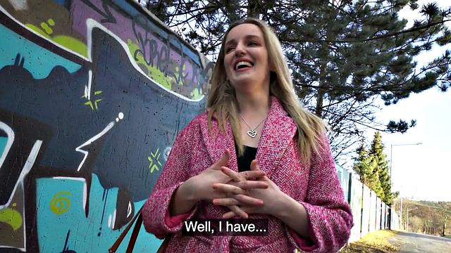 Picked up big booty babe sucks cock and gets pussynailed