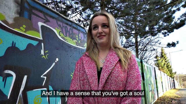 Picked up big booty babe sucks cock and gets pussynailed