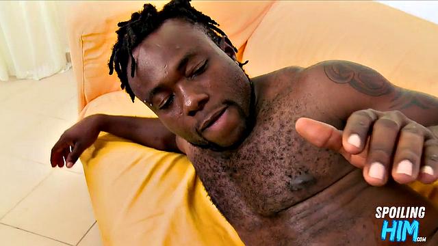 Nasty ebony assfucked at casting