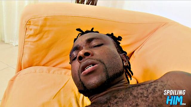 Nasty ebony assfucked at casting