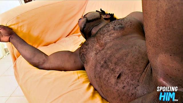 Nasty ebony assfucked at casting