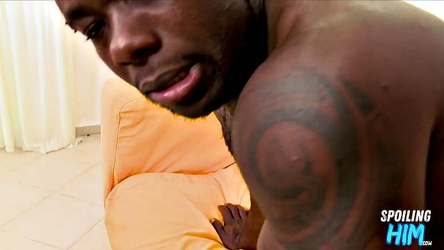 Nasty ebony assfucked at casting