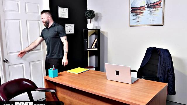 FamilyCreep - Latino Jock Barebacks Older Man In Office