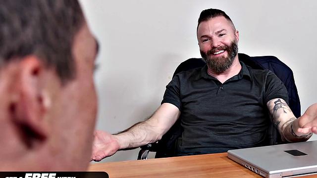 FamilyCreep - Latino Jock Barebacks Older Man In Office