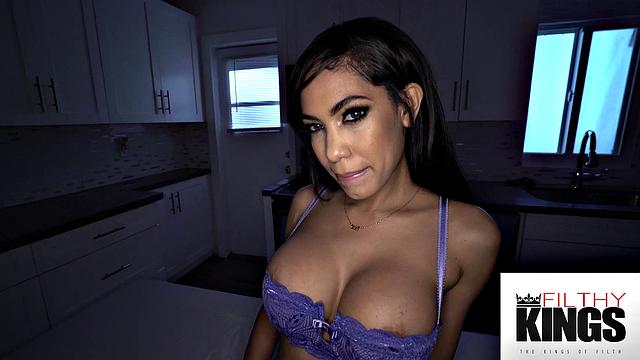 FilthyMassage - HOT BIG TITTIED Brunette Dripping And Oil And Fucked Hard