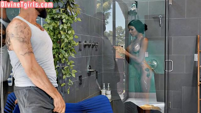 Lingerie Ebony Trans Destroyed by BF