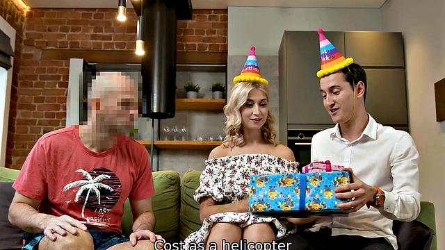 HUNT4K. Awesome dinner ends when guest wants sex with the girl