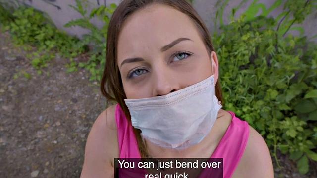 Pickedup Czech babe blows hard shaft in POV before riding