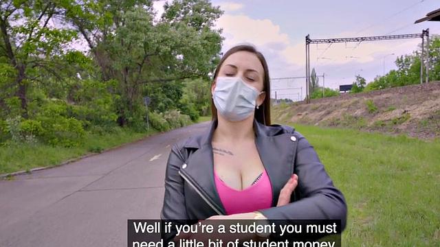 Pickedup Czech babe blows hard shaft in POV before riding