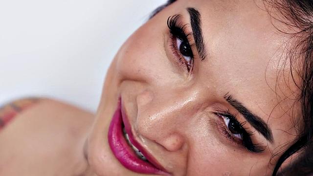 Passionate sex with Asian babe in bathroom getting doggystyled