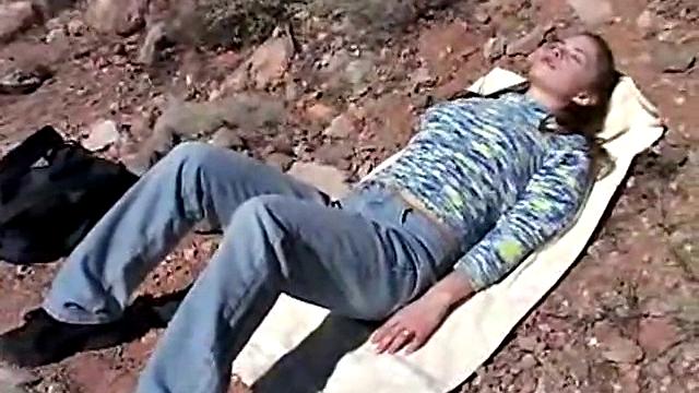 Sexy April Plays With Her Young Pussy Clothed