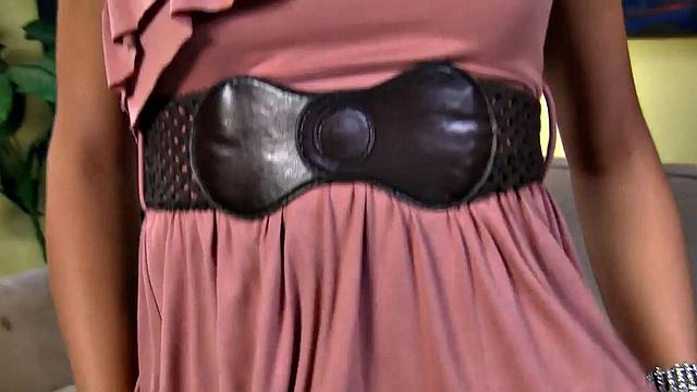 HJ small boobs cutie wanks oiled cock in POV and talks dirty