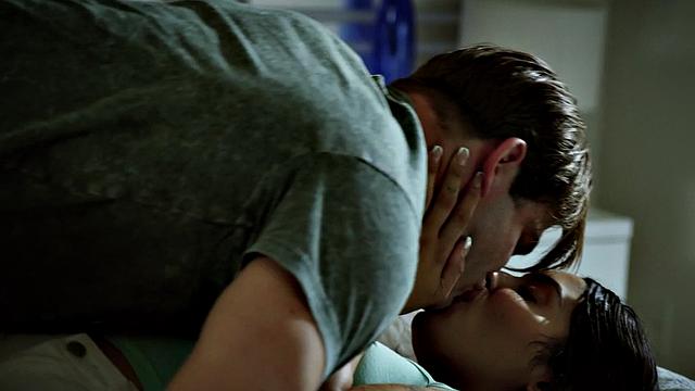 Pretty babe with boyfriend