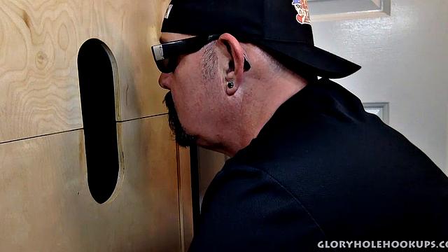 Dad Fucks with My Toy At The Glorhole