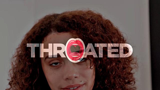 Throated - Ebony Redheaded Knows How Deep To Shove A Cock Down Her Throat