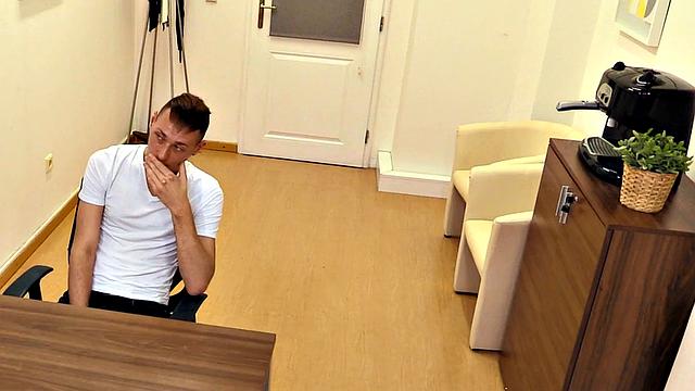 Real straight stud gives blowjob and handjob to gay dude in POV