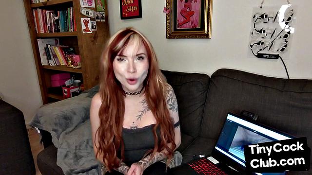 SPH solo domina shows pics of lil pathetic dicks on laptop