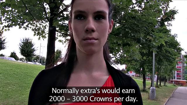 Wannabe Model Bounces On Stranger's Dick In Public