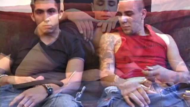 Straight boy Bradley Shaw and openly gay Alex McDaniel are watching a straight porn video. Alex goes for Bradley's cock, and Bradley does the same.