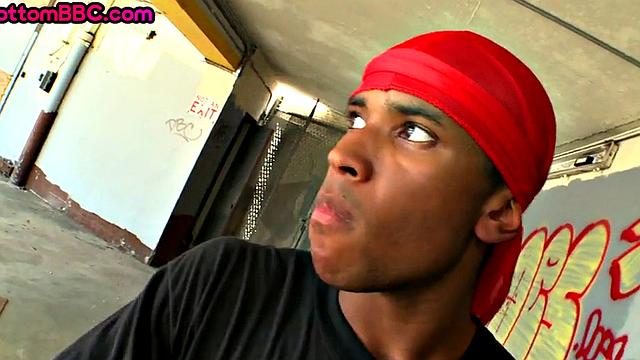 Real Black thug picked up and drilled outdoor