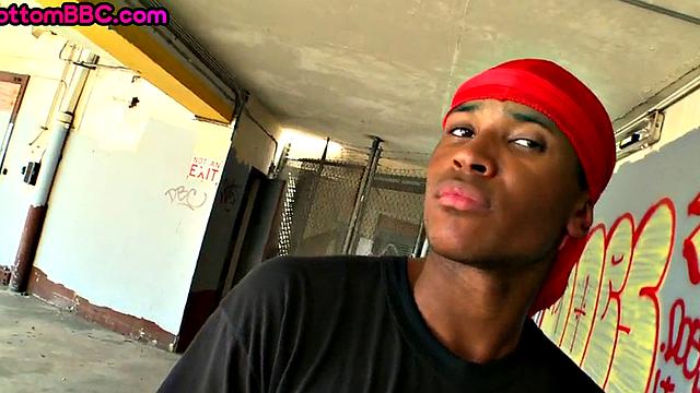 Real Black thug picked up and drilled outdoor