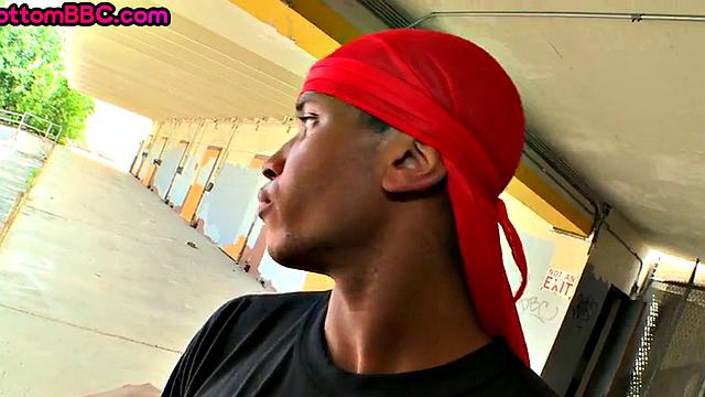 Real Black thug picked up and drilled outdoor