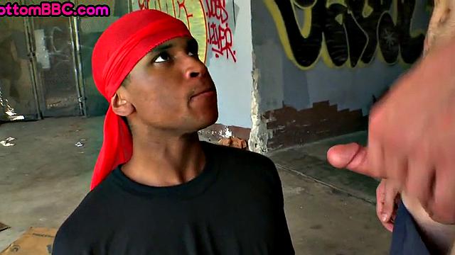 Real Black thug picked up and drilled outdoor