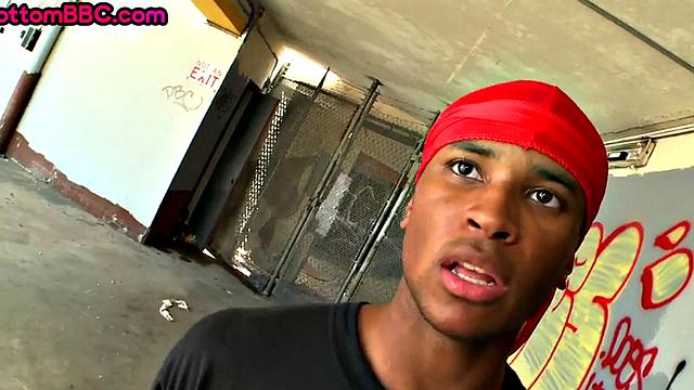 Real Black thug picked up and drilled outdoor