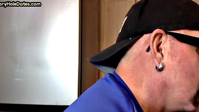 Real gloryhole amateur giving head