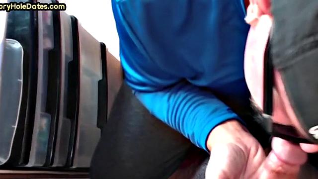 Real gloryhole amateur giving head