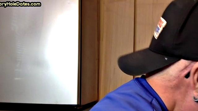 Real gloryhole amateur giving head