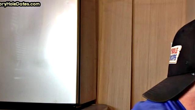 Real gloryhole amateur giving head